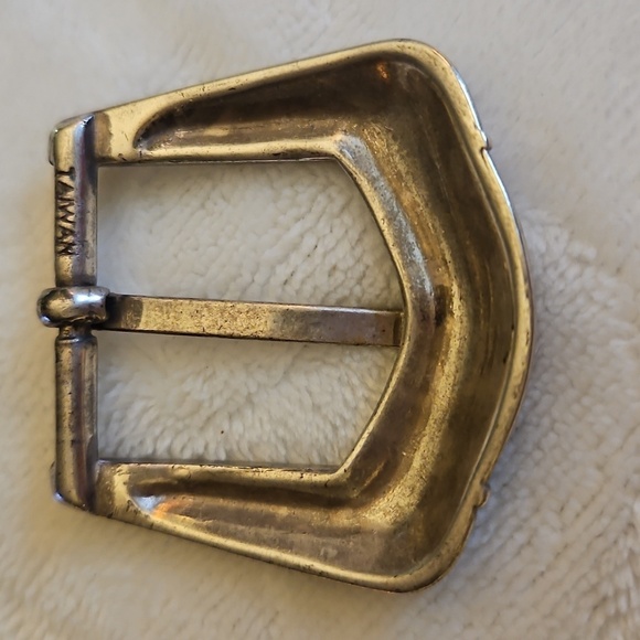 Vintage Taiwan Metal Western Scroll Buckle - Picture 3 of 5